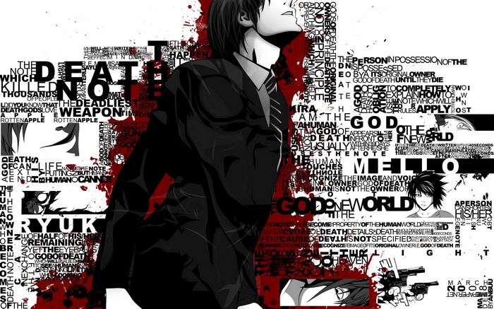 4585630 death note anime yagami light typography - Death Note : Recensione della pietra miliare dell'animazione 13